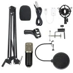 1-Set-Condenser-Microphone-Plug-Play-Good-Pickup-Effect-Condenser-Microphone-Set-with-USB-Soundcard-for-2