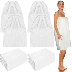 10-20Pcs-Disposable-Spa-Wrap-Adjustable-Non-Woven-Bath-Wrap-Bathrobe-Sauna-Bath-Skirt-Sweat-Steaming