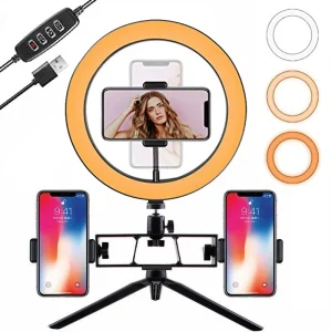10-Inch-26cm-Ring-Light-LED-Selfie-Stand-Tripod-3-Mobile-Phone-Holder-Dimmable-Video-Vlog-1