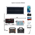 1000W-Flexible-Solar-Panel-Kit-With-2-USB-Complete-Portable-Power-Generator-Solar-Electric-Station-For-3