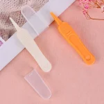 1PC-Baby-Nose-Navel-Cleaning-Kids-Safety-Care-Round-Head-Clamp-Infant-Tweezers-Ear-Nose-Nasal-5