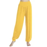 2023-High-Waist-Loose-Yoga-Pants-Plus-Candy-Color-Bloomers-Fashion-Comfortale-Summer-Sport-Wear-For-5