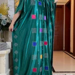 2023-New-Arrival-Summer-African-Abaya-Women-Dashiki-Flowers-Pattern-Good-Quality-Dress-Dubai-Turkey-Islamic-3