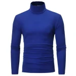 2023-new-Man-Thermal-Turtleneck-Casual-Sleepwear-Shirt-S-2XL-Sleeve-Long-Slim-Coat-5colors-Basic-1