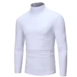 2023-new-Man-Thermal-Turtleneck-Casual-Sleepwear-Shirt-S-2XL-Sleeve-Long-Slim-Coat-5colors-Basic-2