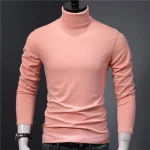 2023-new-Man-Thermal-Turtleneck-Casual-Sleepwear-Shirt-S-2XL-Sleeve-Long-Slim-Coat-5colors-Basic-5