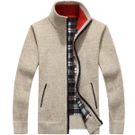 2024-Autumn-Winter-Men-s-Sweater-Coat-Faux-Fur-Wool-Sweater-Jackets-Men-Zipper-Knitted-Thick-3