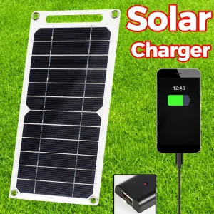 20W-Solar-Panel-USB-5V-Solar-Cell-Outdoor-Hike-Battery-Charger-System-Solar-Panel-Kit-Complete