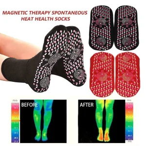 2PCS-PAIR-Tourmaline-Magnetic-Sock-Self-Heating-Therapy-Magnet-Stretch-Socks-Unisex-Warm-Comfortable-Health-Care