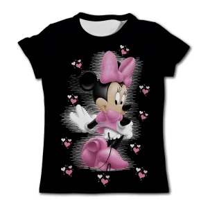 3-14-Ys-Child-Girls-T-shirt-Kawaii-Minnie-Mouse-T-Shirt-Summer-Short-Sleeve-Children