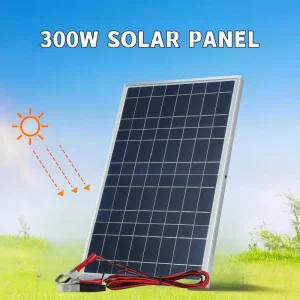 300W-Solar-Panel-12V-Portable-Solar-Cell-Outdoor-Rechargeable-Solar-Kit-Household-Solar-Generator-Solar-Charger