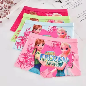 4Pcs-Disney-Anna-Elsa-Princess-Girls-Kids-Panties-Cartoon-Cute-Pink-Teen-Underwear-Summer-Modal-Shorts
