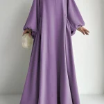 Abaya-Ramadan-Solid-Bishop-Sleeve-Kebaya-Kaftan-Elegant-Crew-Neck-Maxi-Length-Dress-Islam-Abayas-For-3