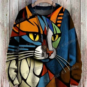 Abstract-Art-Cat-Multicolor-Pattern-3D-Printed-Men-s-Crewneck-Knitted-Pullover-Winter-Unisex-Casual-Knit