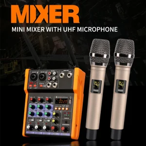 Audio-Mixer-Console-with-Microphone-Portable-Mini-4-Channel-Sound-Card-Mixer-Soundcard-Amplifier-Karaoke-Dynamic-1