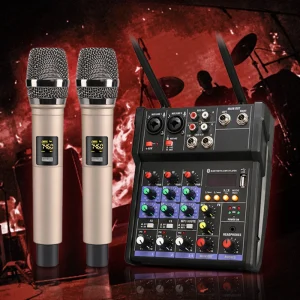 Audio-Mixer-Console-with-Microphone-Portable-Mini-4-Channel-Sound-Card-Mixer-Soundcard-Amplifier-Karaoke-Dynamic