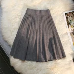 Autumn-Winter-Knitted-Pleated-Skirts-Women-s-Elastic-High-Waist-A-Line-Umbrella-Skirts-Casual-Sexy-3