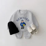 Baby-Boy-Girl-Clothing-Sets-Children-Bear-Pullover-Sweatshirts-Simple-Solid-Cotton-Sports-Pants-2pc-Kids-3