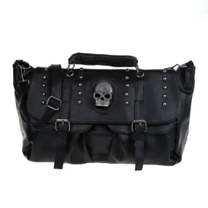 Black-PU-Leather-Diamoned-Skull-Rivets-Belt-Buckles-Steampunk-Hang-Bag-Fashion-Rock-Shoulder-Bags-For-1