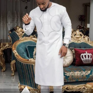 Brand-New-2-Piece-Long-Sleeve-T-shirt-Pant-Sets-Embroidered-Kaftan-Luxury-Men-Suits-Ethnic-1