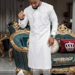 Brand-New-2-Piece-Long-Sleeve-T-shirt-Pant-Sets-Embroidered-Kaftan-Luxury-Men-Suits-Ethnic-2