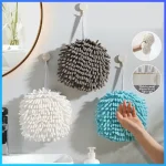 Chenille-Hand-Towels-Kitchen-Bathroom-Hand-Towel-Ball-with-Hanging-Loops-Quick-Dry-Soft-Absorbent-Microfiber