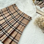 Contrast-Color-Plaid-Striped-Skirt-Korean-Version-of-Pleated-Skirt-Autumn-High-Waist-A-Line-Plaid-2