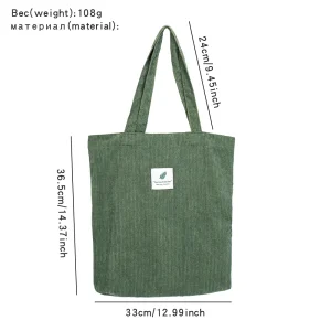 Corduroy-Bag-for-Women-Shopper-Handbags-Environmental-Storage-Reusable-Canvas-Shoulder-Tote-Bag-school-bags-girl-1