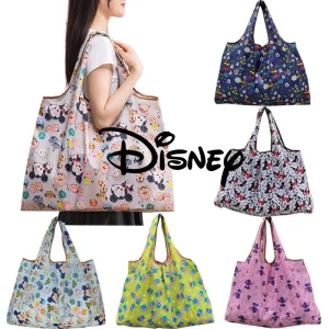 Disney-Women-s-Tote-Bags-Mickey-Mouse-Donald-Duck-Cartoon-Waterproof-Shopping-Bag-Foldable-Portable-Storage
