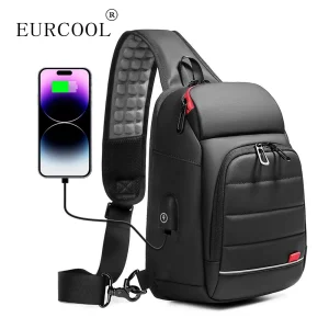 EURCOOL-Multifunction-Men-Chest-Bag-for-9-7-USB-Backpack-Charging-Messenger-Handbags-Crossbody-Shoulder-Sling