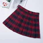 Fashion-Women-Skirt-Preppy-Style-Plaid-Skirts-High-Waist-Chic-Student-Pleated-Skirt-Harajuku-Uniforms-Ladies-4