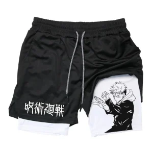 Itadori-Yuji-2-in-1-Compression-Shorts-for-Men-Anime-Jujutsu-Kaisen-Performance-Shorts-Basketball-Sports