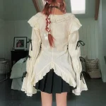 Karrram-Y2k-Aesthetics-Lace-Shirt-Grunge-Gothic-Irregular-Blouses-Fairy-Harajuku-Bandage-Shirt-Vintage-Lolita-Clothes-3