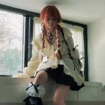Karrram-Y2k-Aesthetics-Lace-Shirt-Grunge-Gothic-Irregular-Blouses-Fairy-Harajuku-Bandage-Shirt-Vintage-Lolita-Clothes-4