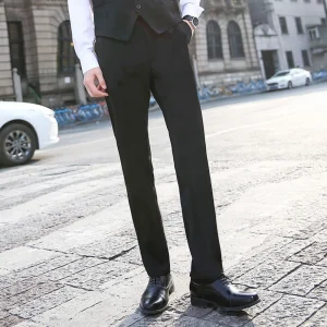 Men-Pure-Color-Business-Occupation-Slim-Fit-Dress-Office-Trousers-Male-Dress-Formal-Casual-Suit-Pants