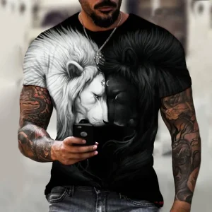 Men-s-T-Shirt-3d-Animal-Print-Short-Sleeved-O-Neck-Top-3d-Casual-Street-Men