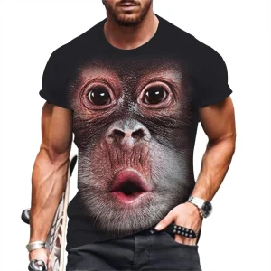 Men-s-T-Shirts-Fashion-Monkey-3D-Print-Tops-Short-Sleeve-Casual-Summer-T-Shirt-Male