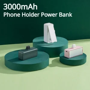 Mini-Power-Bank-3000mah-Pocket-Power-Banks-with-Phone-Holder-Small-Portable-Charger-Charge-Outdoor-Emergency