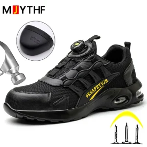 Quality-Safety-Shoes-Men-Rotary-Buckle-Work-Shoes-Air-Cushion-Indestructible-Sneakers-Puncture-Proof-security-Boots