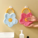 Quick-Dry-Hand-Towels-Coral-Fleece-Wipe-Handkerchief-Kitchen-Bathroom-Absorbent-Dishcloth-Cleaning-Cloth-Creative-Flower