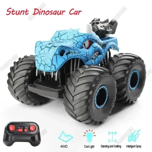 RC-Car-Children-Toys-Remote-Control-Cars-Kids-Toy-Stand-with-Lights-Spray-Dinosaur-Stunt-Chinese-1