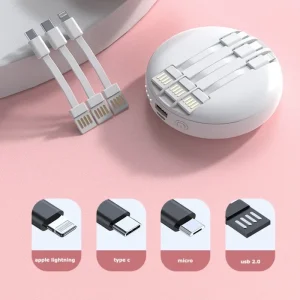 Round-Makeup-Mirror-Power-Bank-with-3-Built-in-Data-Cables-5000mAh-Power-Banks-Mini-Portable