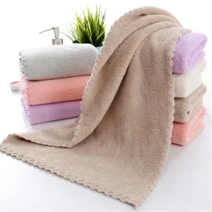 Square-Solid-Color-Bamboo-Fiber-Soft-Face-Towel-Polyester-Hair-Hand-Bathroom-Towels-Bath-Towel