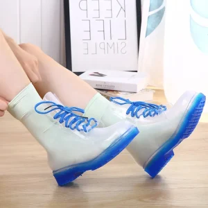 Transparent-Rain-Boots-Women-PVC-Platform-Rain-Shoes-2024-Autumn-New-Slip-on-Ankle-Boots-Boots