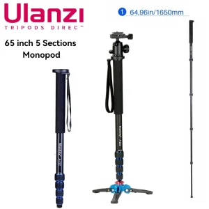 Ulanzi-Monopod-For-Hunting-Professional-Aluminium-Camera-Tripod-65-inch-5-Sections-Manbily-for-Canon-Nikon