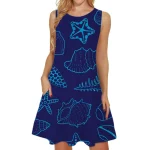 Vestidos-Dresses-Women-O-Neck-Blue-Cartoon-Printed-Sleeveless-Midi-Dresses-Fashionable-Spring-Summer-Elegant-Beach-2