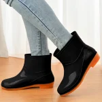 Women-Rain-Shoes-Shoes-Comfortable-Light-Ankle-Rain-Boots-Frosted-Outdoor-Rain-Boots-Winter-Unisex-Comfortable