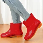 Women-Rain-Shoes-Shoes-Comfortable-Light-Ankle-Rain-Boots-Frosted-Outdoor-Rain-Boots-Winter-Unisex-Comfortable-2