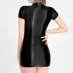 Women-s-Party-Bodycon-Dresses-Comfortable-Elegant-Skirt-Slim-Breathable-Stretchy-Charming-Wet-Look-Glamorous-Glossy-3