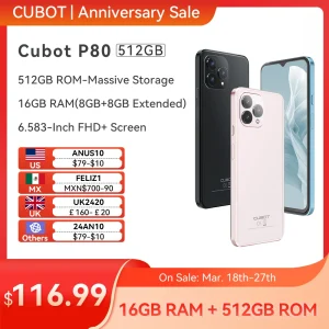 World-Premiere-Cubot-P80-512GB-16GB-RAM-Global-Version-Smartphone-Android-13-6-583-FHD